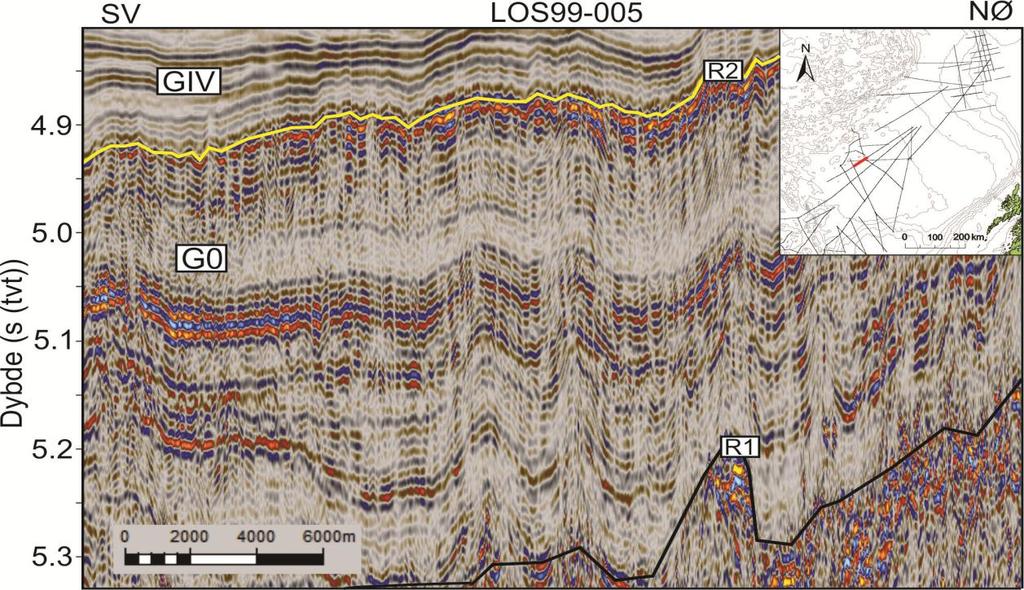 Resultater Lofotenbassenget 4.2.3. Karakteristikk av polygonale forkastninger Polygonalforkastningene i Lofotenbassenget er hovedsakelig lokalisert i Enhet G0.