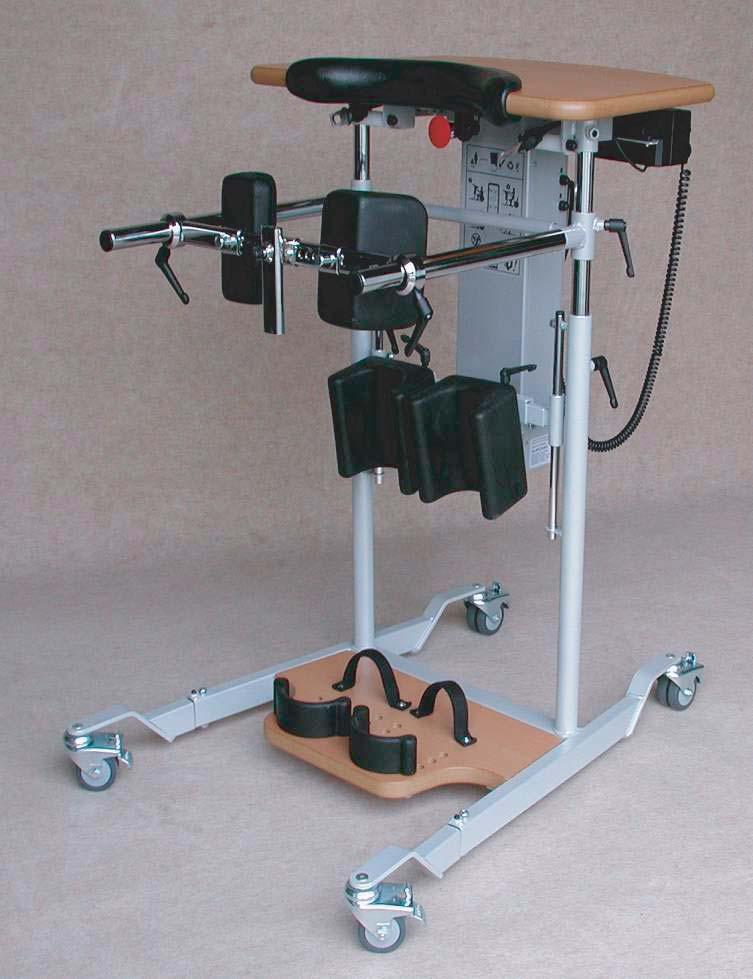 ) Lengde: 118 cm Bredde: 77 cm Høyde: 99 cm - 127 cm Vekt: 58 kg Standard strømstyrke: 230V / 50Hz Effektforbruk: 120 VA Brukers høyde: 140 cm - 200 cm