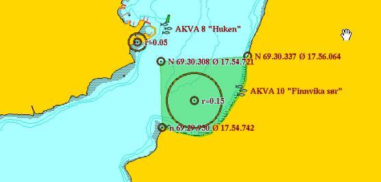 A-10 Finnvika K.pl-02: Flerbruk - akvakultur Flerbnruk - akvakultur 122 2-2 Avstander til lakseførende vassdrag mv. ; Målselva 44 km, Rossfjordv.-33km.,Lysbotnvassdr.- 18 km, nasjonal laksefjord-17km.