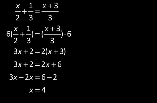 LIKNINGER LØST VED «GJETT OG SJEKK» METODEN Denne metoden går ut på å gjette en verdi for x, sette inn i likningen, og se om den passer.