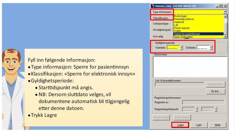 Fra e-læringskurset: Nekte