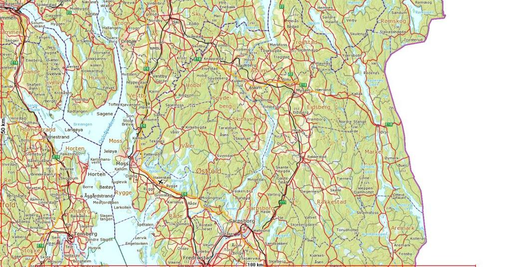 - Sammenknytte adkomst fra / til o Karlsrudlia sør, nytt areal til sentrumsformål (ulike bebyggelse) o Adkomstvei Karlsrudlia Holstadåsen Øst og eventuelt vei / gang-/sykkelvei til: o Sollia