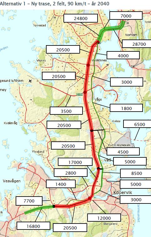 dagens trase, 60 km/t,