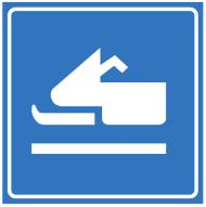 Skilt nr. 1.1 Snøscooterløype Symbolet betyr «Snøscooterløype» Skiltet skal fortelle snøscooterfører og andre at dette er en lovlig løype for snøscooterkjøring. 1.2 Skilt nummer 1.