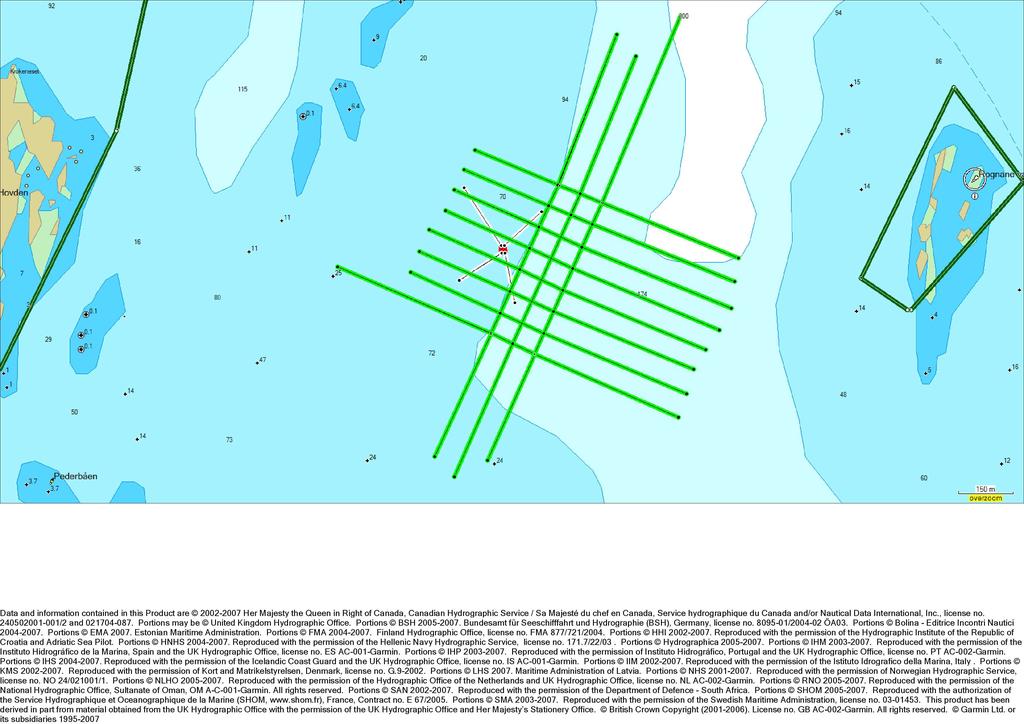 Data and information contai ned in this Product are 2002-2007 Her Majesty the Queen in Ri ght of Canada, Canadian Hydrographic Service / Sa Majesté du chef en Canada, Service hydrographique du Canada