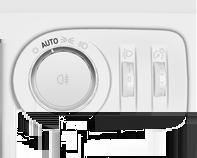 Lys 113 Gjeldende status for den automatiske lyskontrollen vises i førerinformasjonsdisplayet med Uplevel-display. Den automatiske lysreguleringen aktiveres når tenningen slås på.