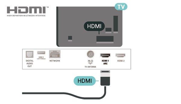 Hvis enheten, som vanligvis er et hjemmekinoanlegg (HTS), ikke har HDMI ARC-tilkobling, kan du bruke denne