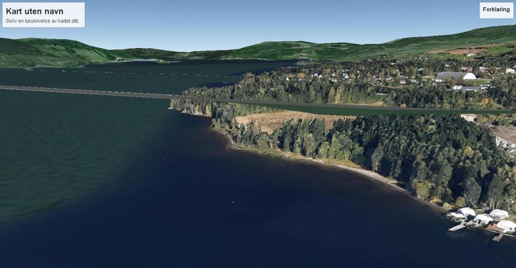 E6 Moelv-Biri Konsekvenser for justert trasealternativ i Ringsaker, delutredning for landskapsbilde 19 Opprinnelig alternativ sør gjennom Sanda nord, 3D modell lagt inn i Google earth pro.