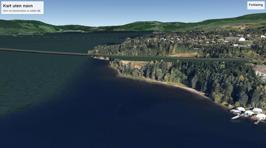20 E6 Moelv-Biri Konsekvenser for justert trasealternativ i Ringsaker, delutredning for landskapsbilde Nytt alternativ sør gjennom Sanda nord, 3D modell lagt inn i Google earth pro. 5.