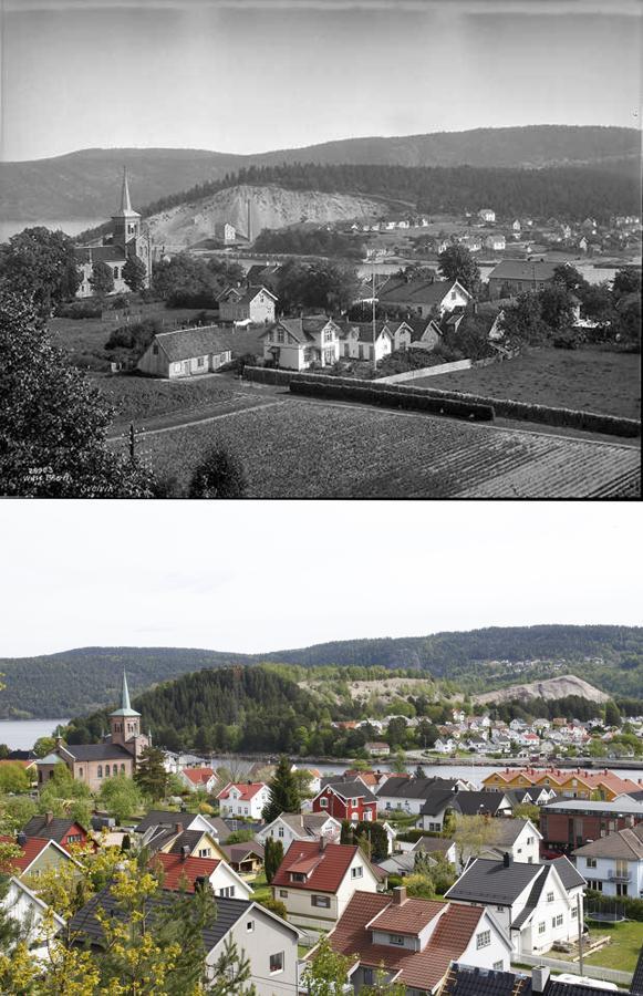 Jordvern - arealplanlegging Svelvik kirke 1926: