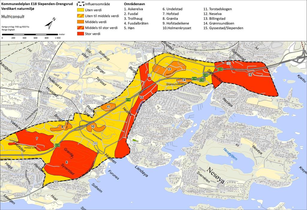 Statens vegvesen Region øst 5 Verdi, omfang og