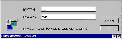 11. Når Windows 95 har startet opp igjen, kommer det frem et påloggingsvindu.. 12. Tast inn et brukernavn, og et passord om nødvendig, og klikk "OK" for å gå videre. Husk brukernavnet og passordet.