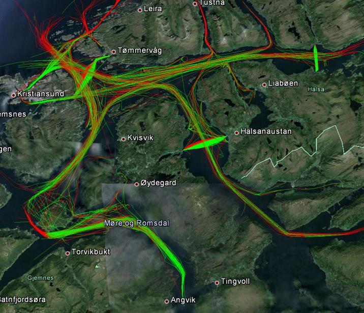 E39 Halsafjorden Grunnlagsdata Skipstrafikk llustrasjon av