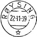 10.1924 Registrert brukt 19 V 24 TK Stempel nr. 2 Type: SL Bestilt gravør 04.09.1924 RØYSING Innsendt 04.12.1939 Stempel nr. 3 Type: TA Utsendt 14.11.1939 RØYSING Innsendt Stempel nr.