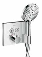 Termostater, armaturer og ventiler ShowerSelect ShowerSelect termostat med 1 uttak # 15762, -000 ShowerSelect termostat med 2 uttak # 15763, -000 ShowerSelect termostat med 2 uttak og integrert