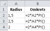 Oppgave 3.112 Tegner sirklene med.