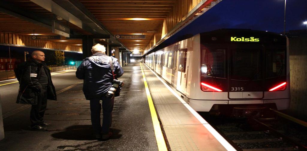 Tilgang til stasjoner og holdeplasser: Mange nye stasjoner og holdeplasser er i ganske stor grad universell