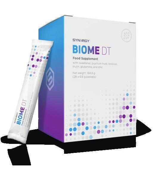PRODUKTENE I PURIFY RENSESETT BIOME DT Biome DT er et innovativt kosttilskudd som inneholder psyllium husk, brokkoli,