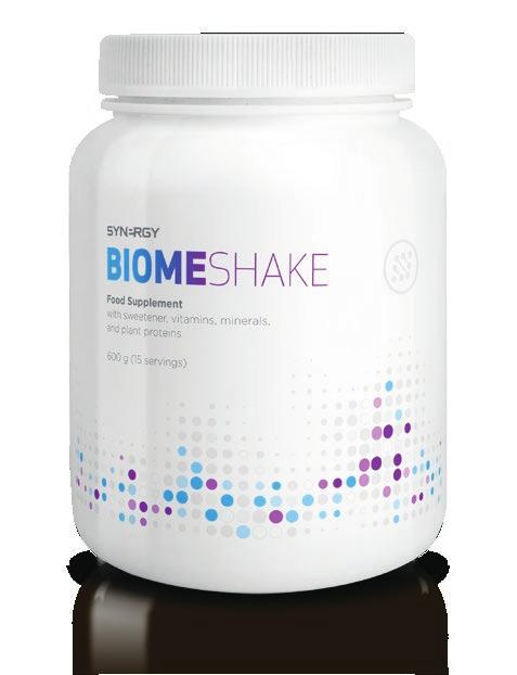 (Totalt 4 poser hver dag) BIOME SHAKE Biome Shake har et høyt innhold av vegetabilske proteiner og essensielle