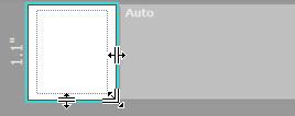 Når "Auto" vises til høyre, justeres etikettlengden automatisk etter tekstlengden.