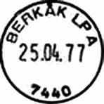 1932 Registrert brukt 30 V 32 EE Registrert brukt fra 12-2-53 KjA til 28-1-58 IWR Stempel nr. 11 Type: I22N Fra gravør 07.11.1969 BERKÅK Innsendt?