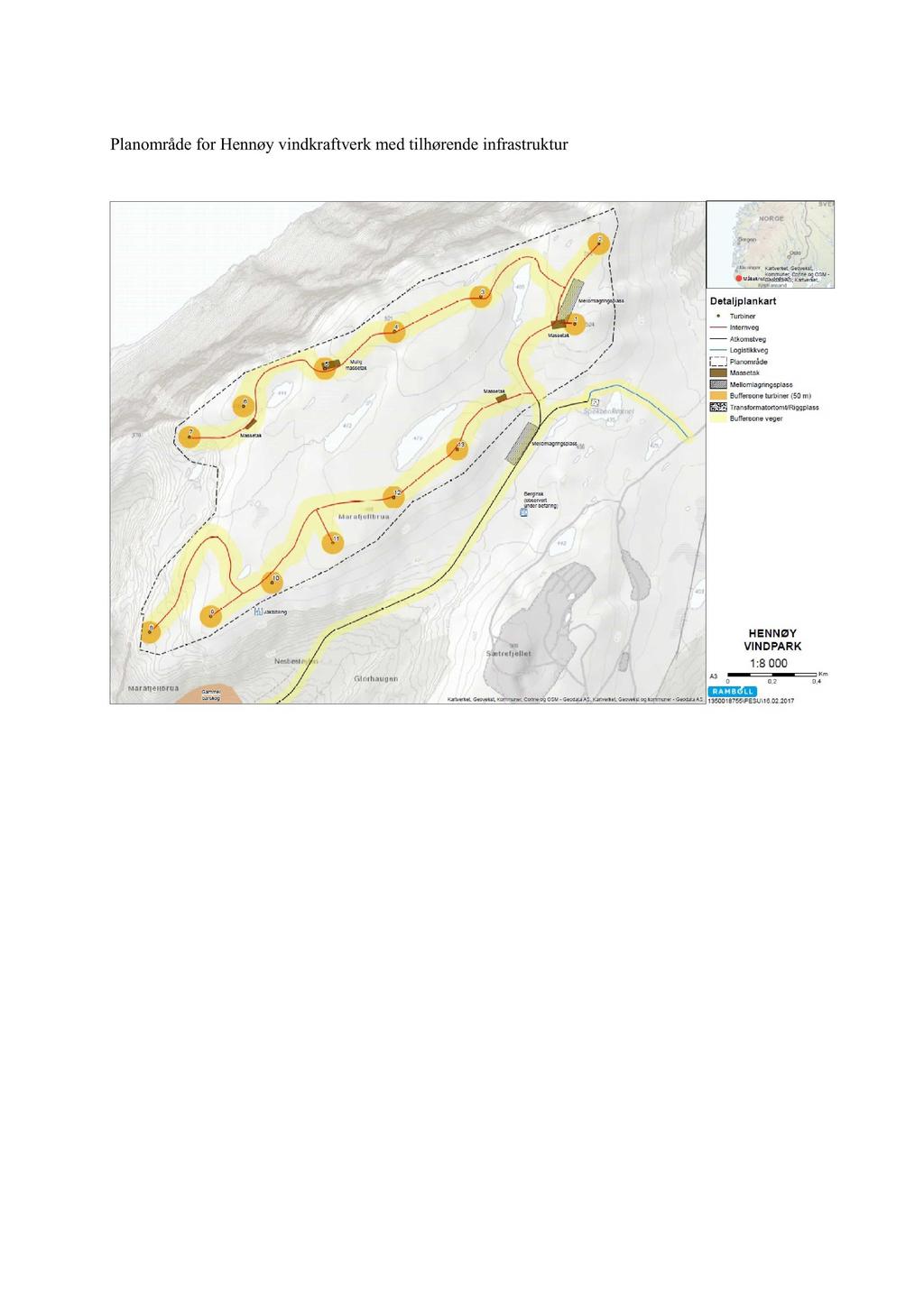 Planområde for Hennøy