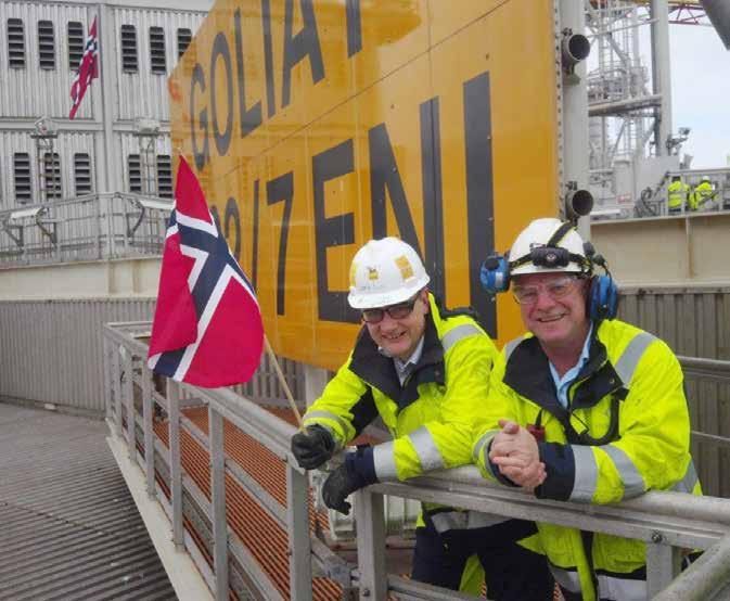 18 Eni Norge årsrapport/annual report Selskapets aktiviteter/company activities Goliat FPSO som er første oljeproduserende plattform i Barentshavet, kom i produksjon 12. mars.
