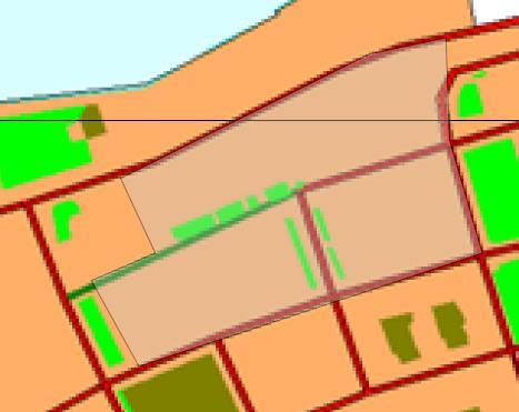 Utsnitt fra forslag til grønnstrukturplan viser vegetasjonen i området.