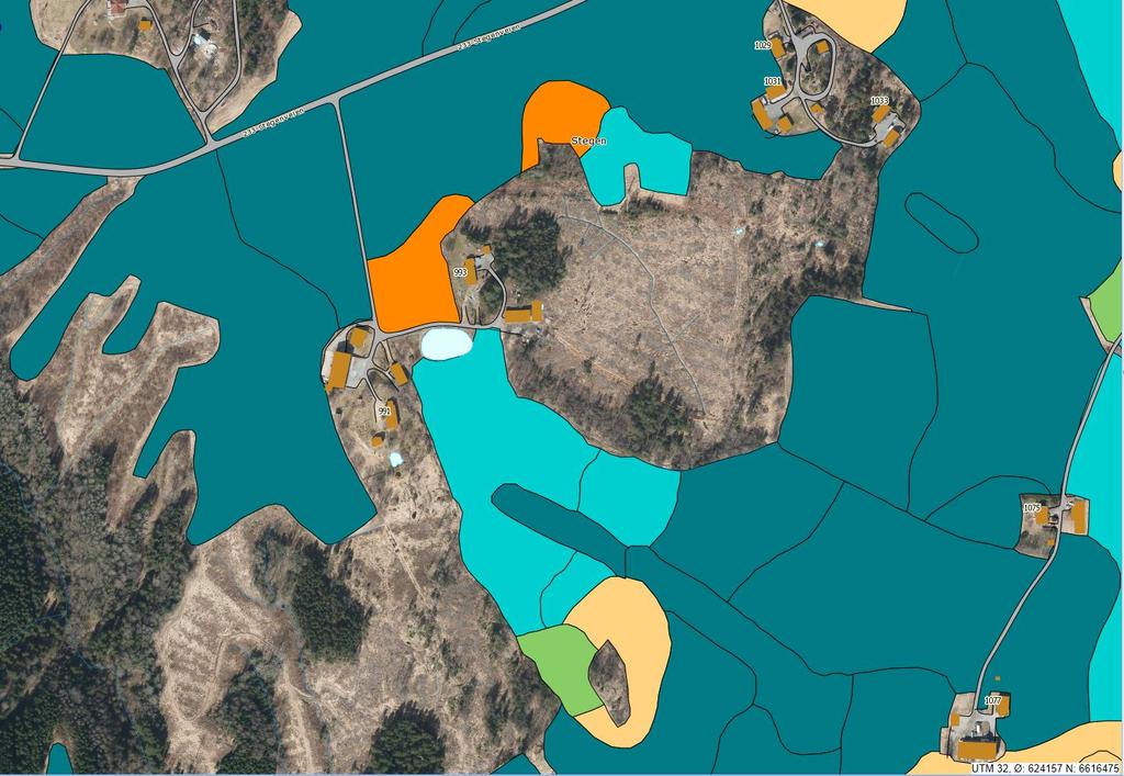 Årsak til dårlig drenering Kartet er basert på jordas naturgitte dreneringsegenskaper og tar ikke hensyn til grøftetilstand. Dårlig vannledningsevne.