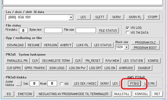 9 Programmering av trafokonstant i PT830 Dette må gjøres ved hjelp av et PC-verktøyet PN_UTIL. Merk at dette må gjøres før måler installeres i anlegg.