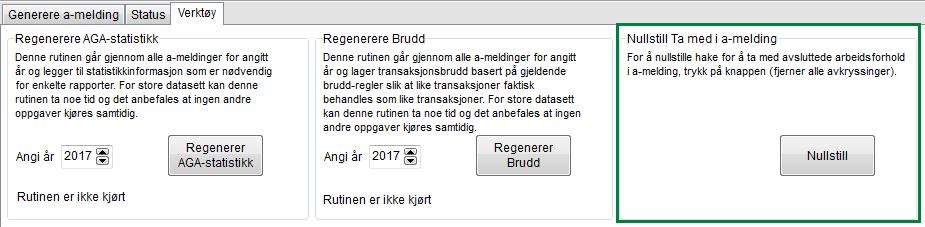 I menyvalget Kartotek Personer 2 Arbeidsforhold så setter du hake i arbeidsforholdshistorikken for det arbeidsforholdet det er nødvendig i sende inn på nytt.