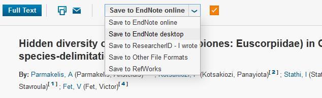 ! Import av referanser fra Web of Science Husk å alltid ha en oppdatert backup av biblioteksfila og tilhørende datamappe før du gjør større endringer eller importer til EndNote!