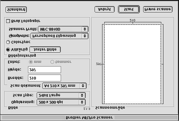 Bruke Brother TWAIN-skannerdriveren med en Macintosh Programvaren i Brother-maskinen inkluderer en TWAIN-skannerdriver for Macintosh.