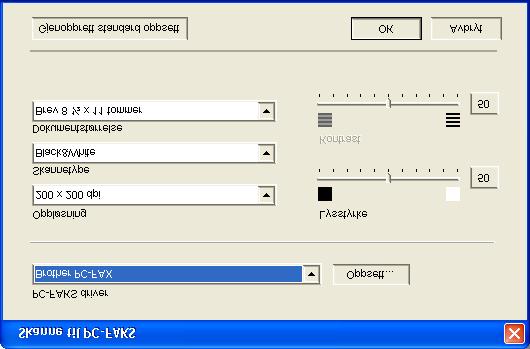 PC-FAX (kun for MFC-8440 og MFC-8840D) Denne seksjonen lar deg åpne programvaren for sending og mottak av PC-FAX er eller redigere i adresseboken ved å klikke på rett knapp.