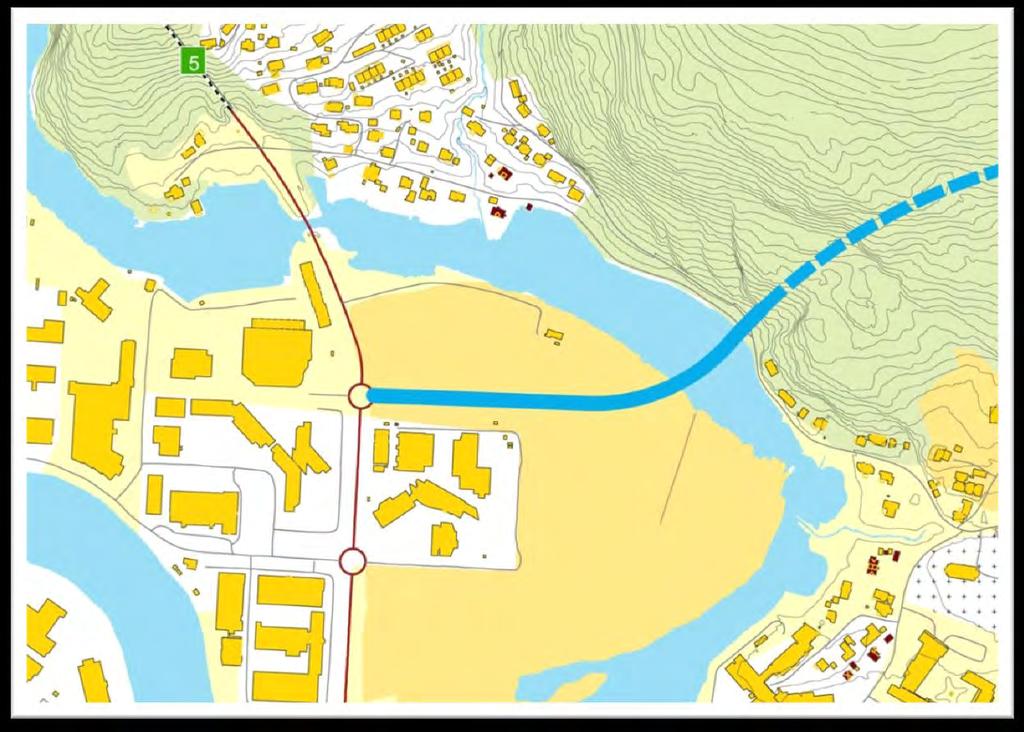 Veg over Øyrane vil vera med på å tilrettelegge dette området til utbyggingsformål, som vist i kommuneplan.