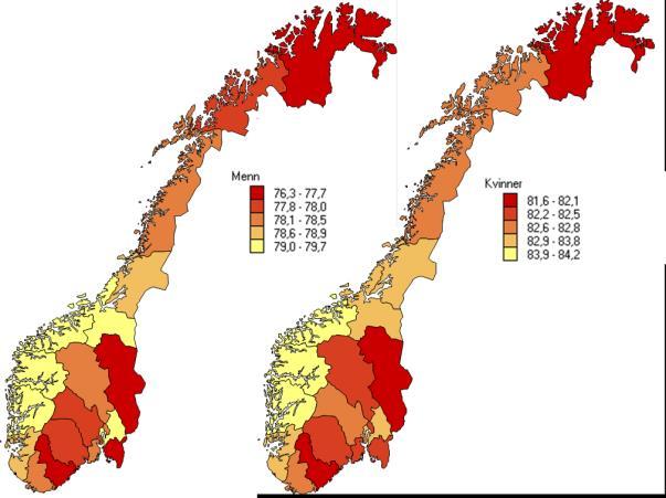 Fruktbarhetsforutsetninger BEFREG Utgangsnivået i de 68 fruktbarhetsregionene ASFR fra modellresultatene i BEFINN (L, M, H) ASFR 68 regioner 2014-2100 (L, M, H) 35 Dødelighet i BEFREG Ulik dødelighet