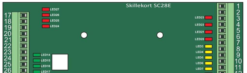 STYRING - SKILLEKORT SC28E Galvanisk skille. Monteres på DIN skinne i SSA skap.