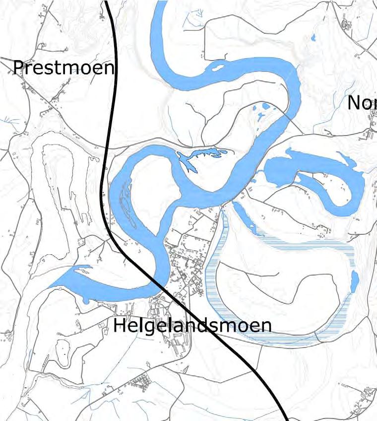 Grønn korridor: Bymoen - Helgelandsmoen - krysser Storelva ved Mælingen - Styggedalen På idéseminaret i november 2007 (se egen rapport som ligger på prosjektets internettside www.vegvesen.