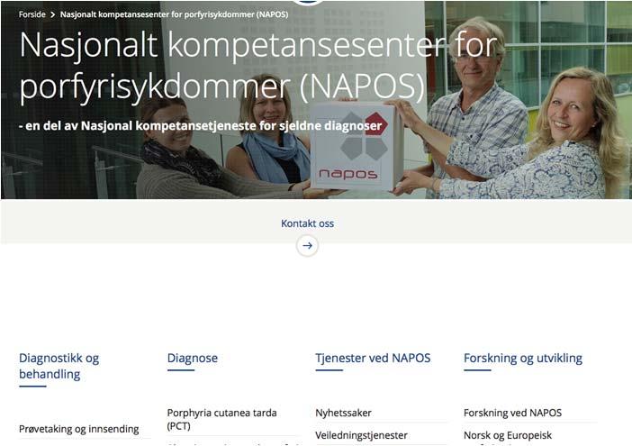 Aktiviteter ved NAPOS Biokjemisk og genetisk diagnostikk Genetisk veiledning Rådgivning til helsepersonell og brukere