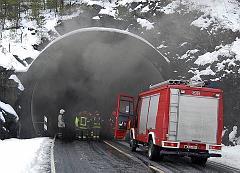 Resultater Det gjennomsnittlige antallet branner i norske vegtunneler er 21,25 per år per 1000 tunneler. Det gjennomsnittlige antallet tilløp i norske vegtunneler er 12,5 per år per 1000 tunneler.