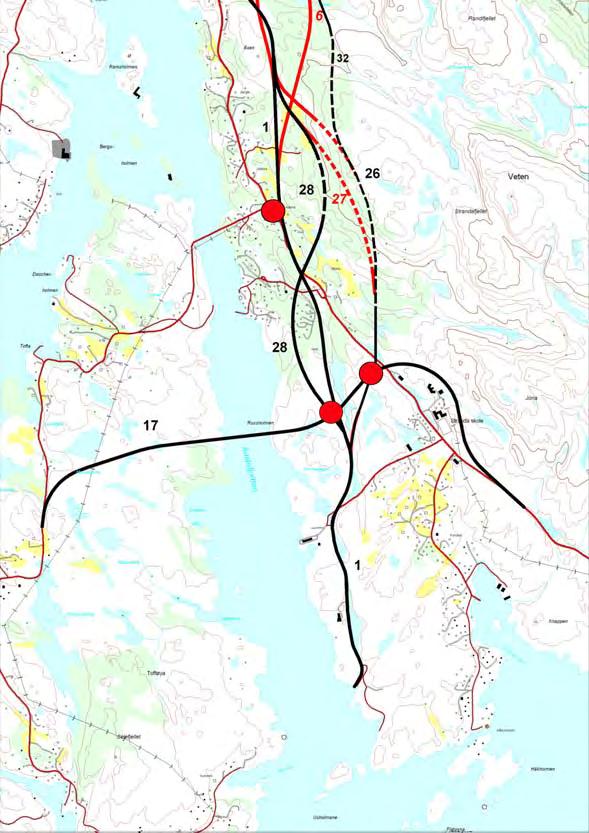 7.2.4 Steinsland Austefjorden I den nordlege delen av parsellen er det tilrådd to løysingar medan siste delen sør mot Austefjorden er ei opprusting av noverande fv. 153.