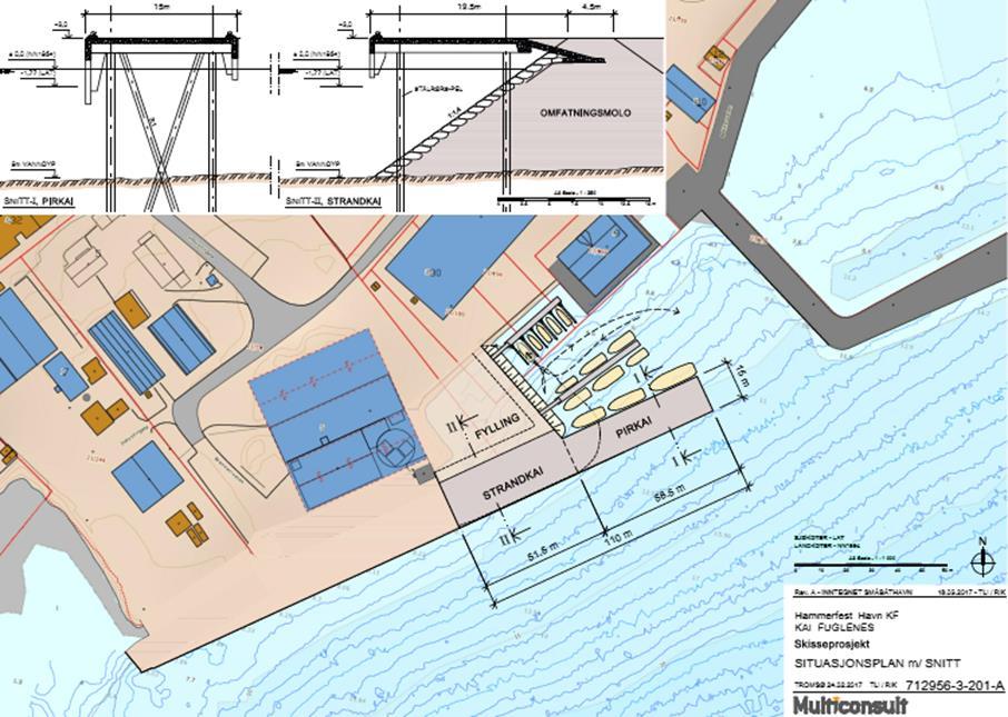 Hammerfest havnevesen- Ny fiskerikai på Fuglenes (i havnas strategiplan), havn og logistikk Søknad inne om tilsagn hos Kystverket.