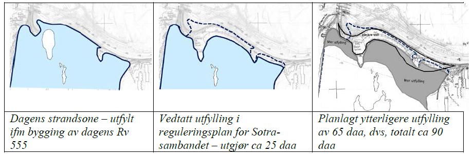 på Bergenssiden. Det daværende byrådet pekte i den sammenheng på behovet for at forslagsstiller arbeidet videre med løsninger frem mot 2. gangs behandling.