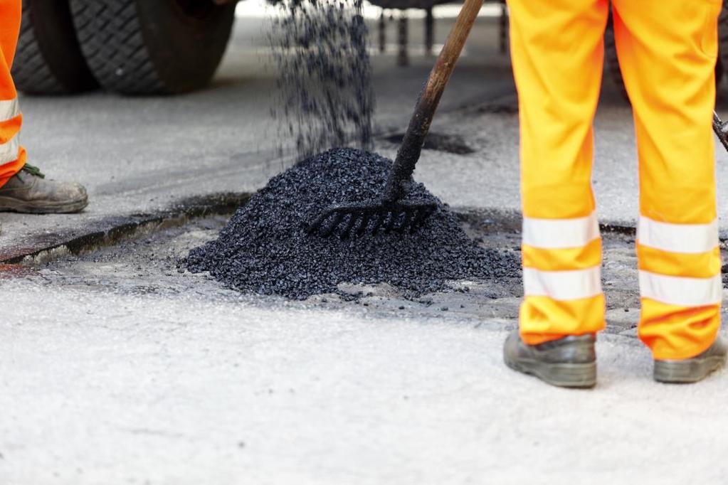 Lapping av asfalt Lindås kommune har nytta seg