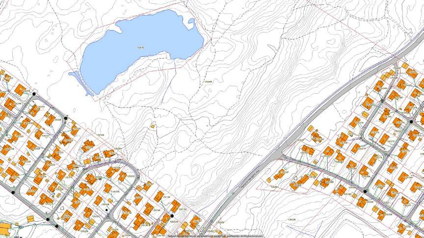Teknisk infrastruktur Figur: Kart fra Tromsø kommune viser VA-anlegg i området. Troms Kraft Nett drifter strømnettet i området. I hovedsak er kabler lagt i gategrunn.