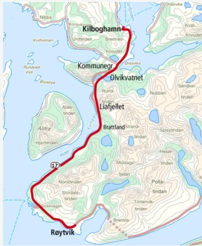 Større fylkesvegprosjekt i Region nord Fv.