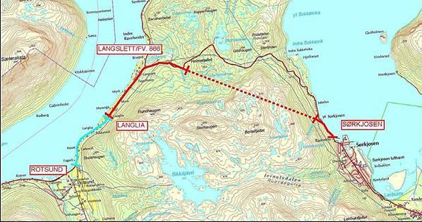 Handlingsprogram riksveginvesteringer Region nord E6 Langslett - Sørkjosen (Troms) 4,7 km tunnel og 4,3 km veg i dagen Kontrakter: Veg Sørkjosen og