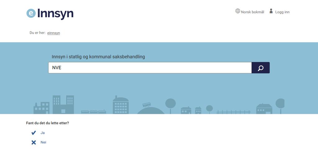 einnsyn Løsningen skal gi innsyn og innsikt i politiske beslutningsprosesser og korrespondanse i det offentlige Norge - på tvers av stat, fylke og kommune.