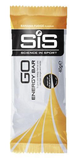 SiS GO ENERGY BARS FEATURES 42g or 26g of carbohydrate from real fruits & oats in 65g mini or 40g bar BENEFITS Easily digested Solid food option, maybe preferred for lower intensity WHY SiS?