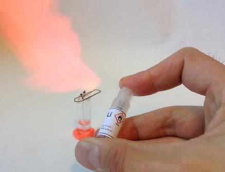 Flammeprøver Flammeprøver kan brukes til å undersøke om en prøve inneholder et bestemt grunnstoff.
